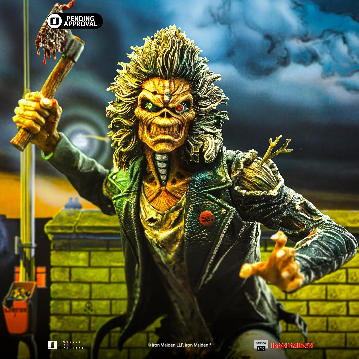 IRON Studios: Iron Maiden - Eddie 50 Aniversario Escala De Arte 1/10 Preventa