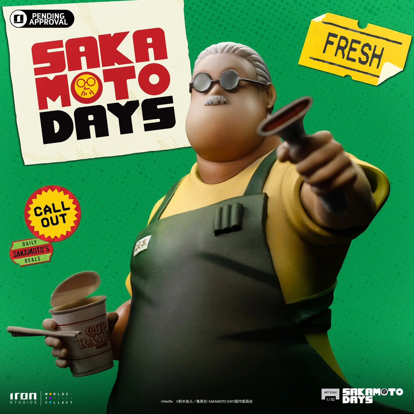 IRON Studios: Sakamoto Days - Taro Sakamoto Escala de Arte 1/10 Preventa