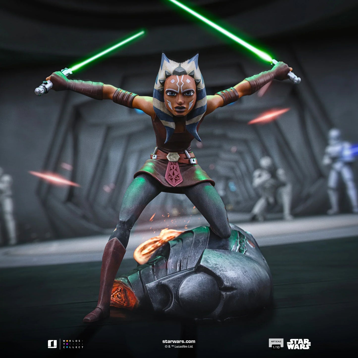 IRON Studios: Star Wars Clone Wars - Ahsoka Tano Escala De Arte 1/10 Preventa
