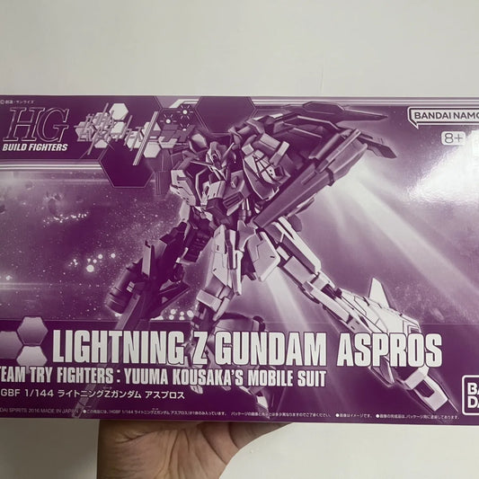 Bandai Model Kit HGBF1/144 LIGHTNING ASPROS Gundam Mobile Suit Team Try Fighters Yuuma Kousaka