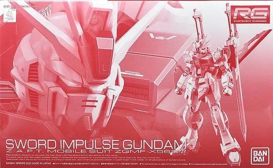 Bandai Model Kit RG Sword Impulse Gundam Mobile Suit ZGMF-X56S/β