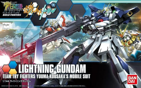 Bandai Model Kit HGBF1/144 LIGHTNING Gundam Mobile Suit Team Try Fighters Yuuma Kousaka