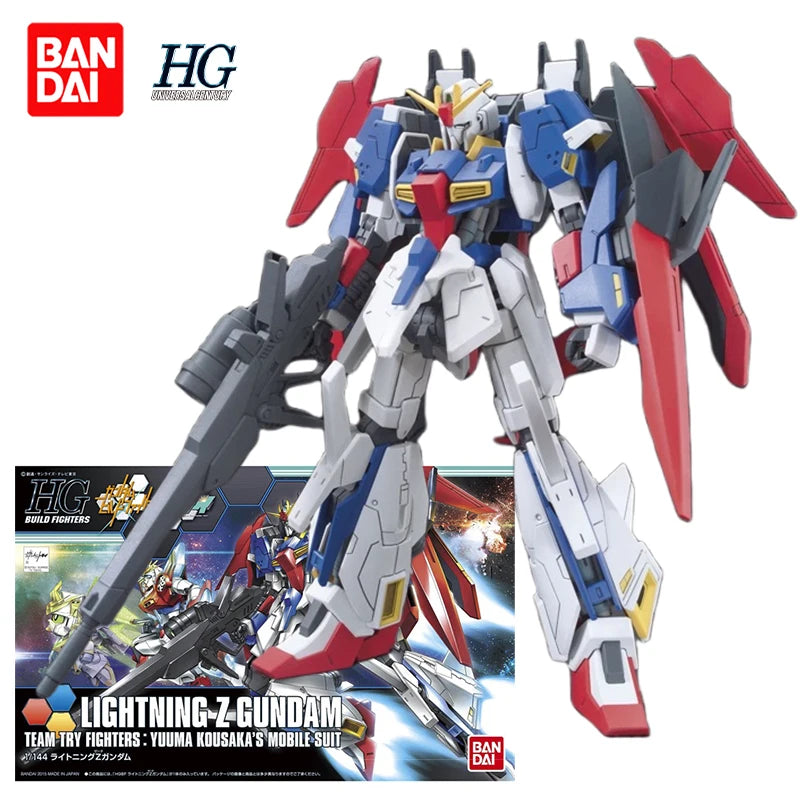 Bandai Model Kit HGBF1/144 LIGHTNING Z Gundam Mobile Suit Team Try Fighters Yuuma Kousaka