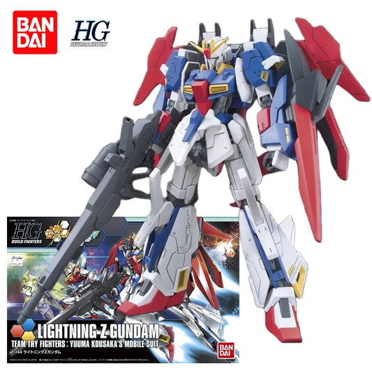 Bandai Model Kit HGBF1/144 LIGHTNING Z Gundam Mobile Suit Team Try Fighters Yuuma Kousaka