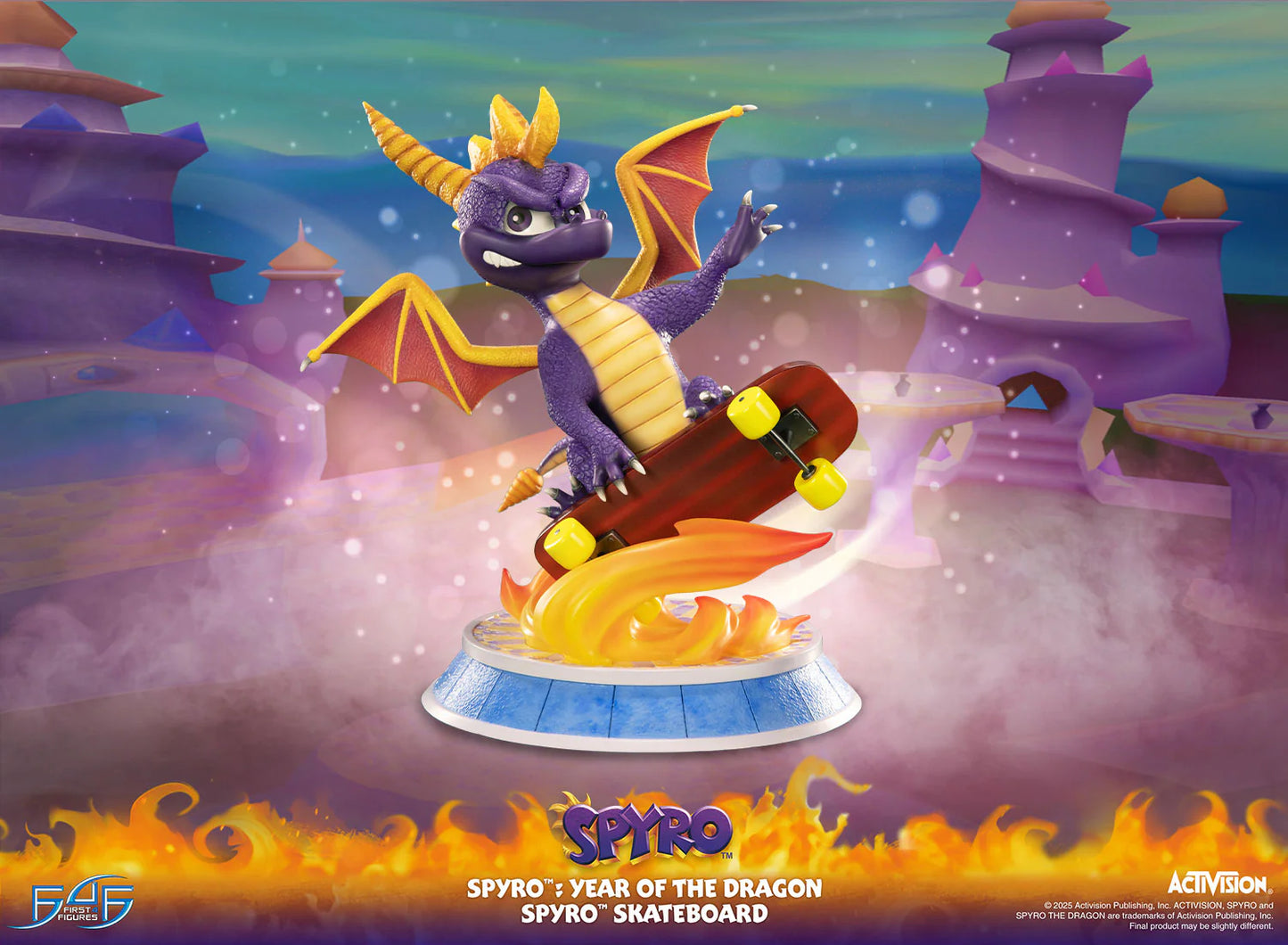 First 4 Figures: Spyro Year of the Dragon - Spyro Skateboard 13 Pulgadas Preventa