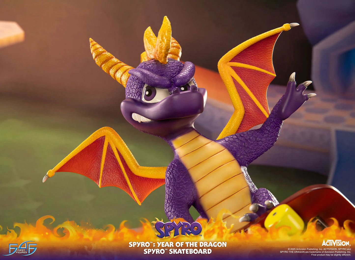 First 4 Figures: Spyro Year of the Dragon - Spyro Skateboard 13 Pulgadas Preventa