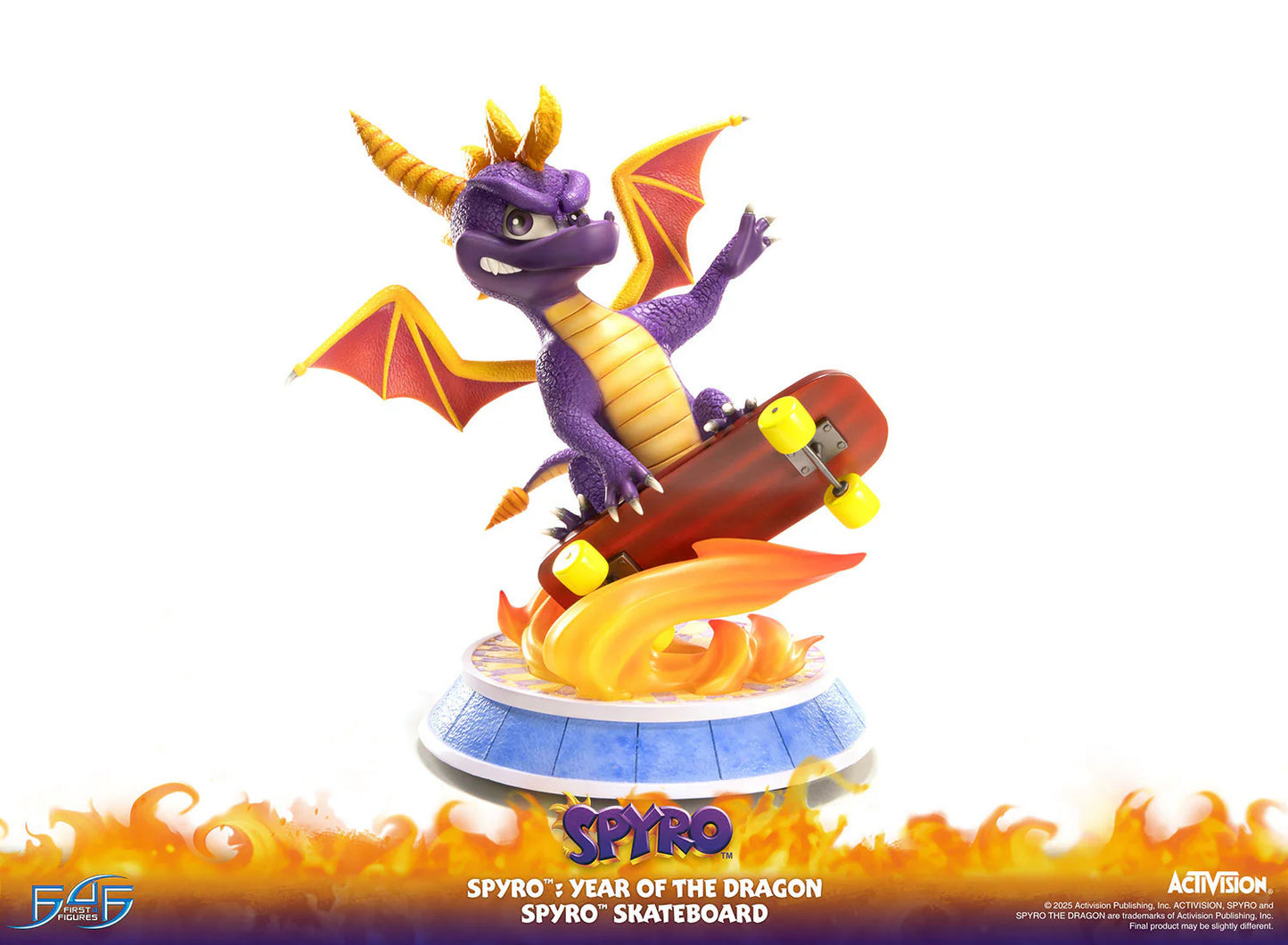 First 4 Figures: Spyro Year of the Dragon - Spyro Skateboard 13 Pulgadas Preventa
