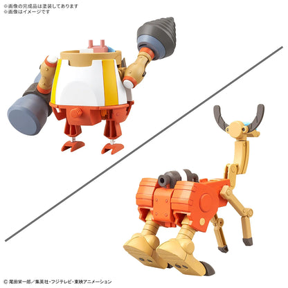 Bandai Tamashii Nations Model Kits Chopper Robo Super: One Piece - No. 4 & No. 5 Kung Fu Tracer & Walk Hopper Preventa