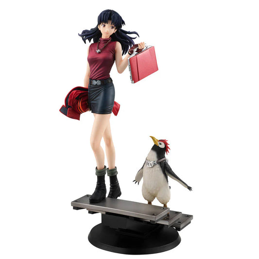 Megahouse Figures Gals Series: Rebuild Of Evangelion - Misato Katsuragi & Pen Pen Preventa
