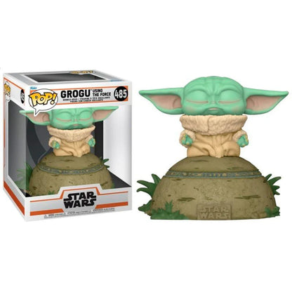 Funko Pop Deluxe: Mandalorian - Baby Yoda Grogu usando la Fuerza