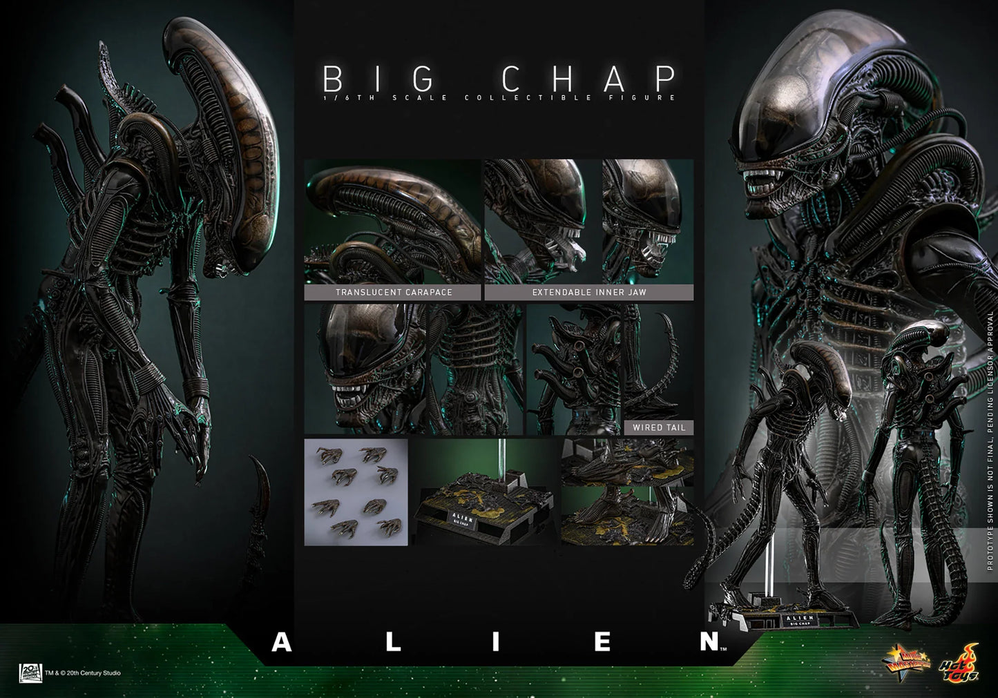 Hot Toys Movie Masterpiece Series: Alien - Big Chap Escala 1/6 Preventa
