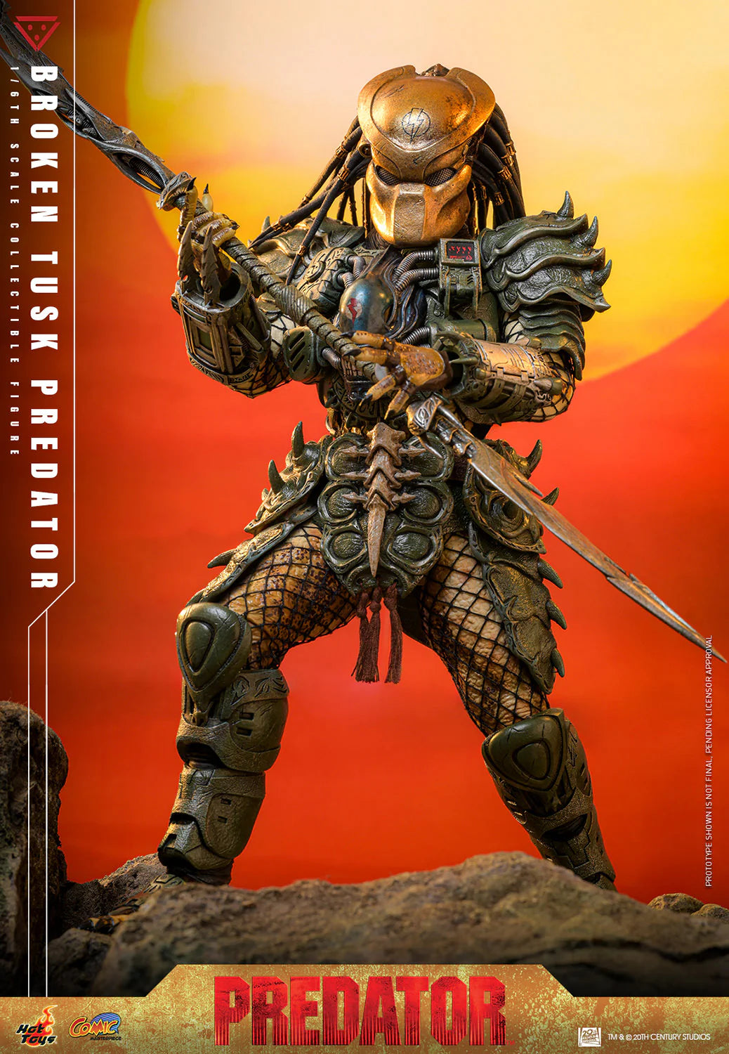 Hot Toys Comics Masterpiece Series: Aliens vs Predator - Broken Tusk Predator Escala 1/6 Preventa
