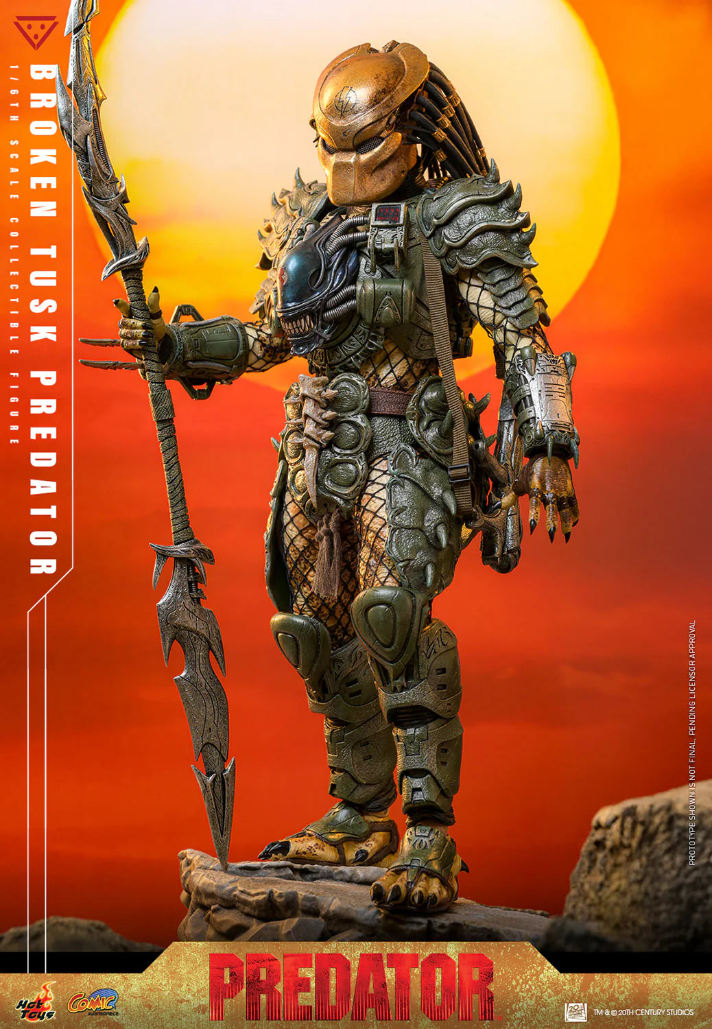 Hot Toys Comics Masterpiece Series: Aliens vs Predator - Broken Tusk Predator Escala 1/6 Preventa