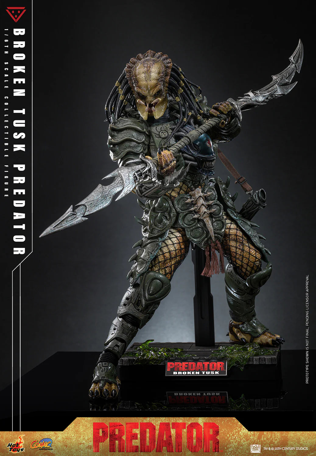 Hot Toys Comics Masterpiece Series: Aliens vs Predator - Broken Tusk Predator Escala 1/6 Preventa