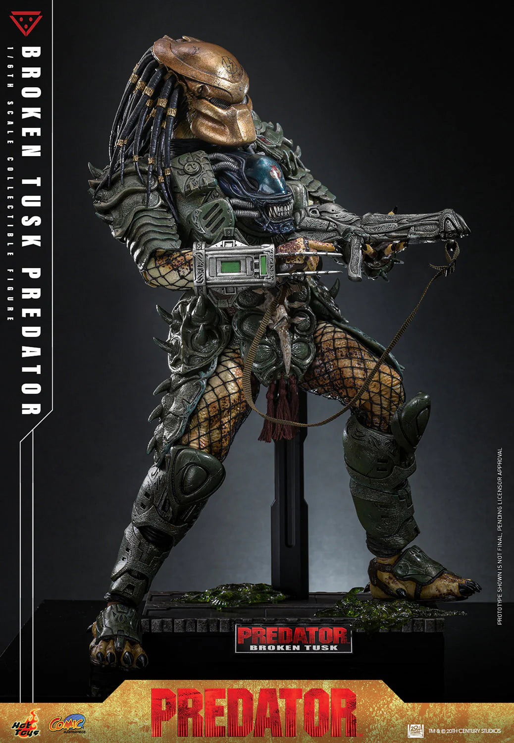 Hot Toys Comics Masterpiece Series: Aliens vs Predator - Broken Tusk Predator Escala 1/6 Preventa