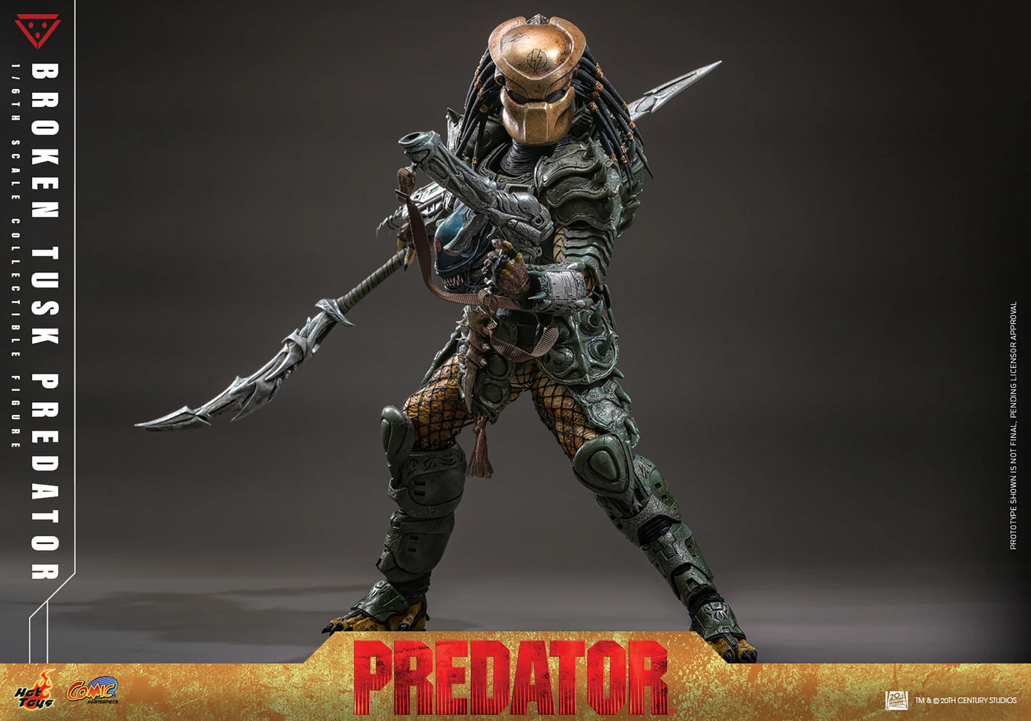 Hot Toys Comics Masterpiece Series: Aliens vs Predator - Broken Tusk Predator Escala 1/6 Preventa