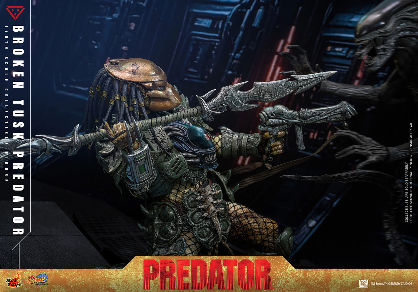 Hot Toys Comics Masterpiece Series: Aliens vs Predator - Broken Tusk Predator Escala 1/6 Preventa