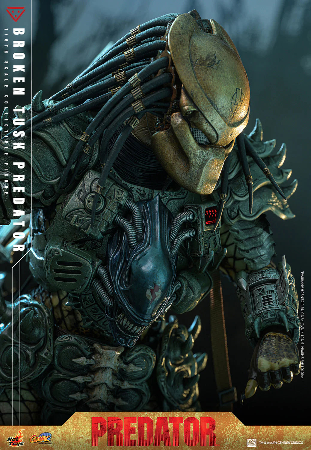 Hot Toys Comics Masterpiece Series: Aliens vs Predator - Broken Tusk Predator Escala 1/6 Preventa