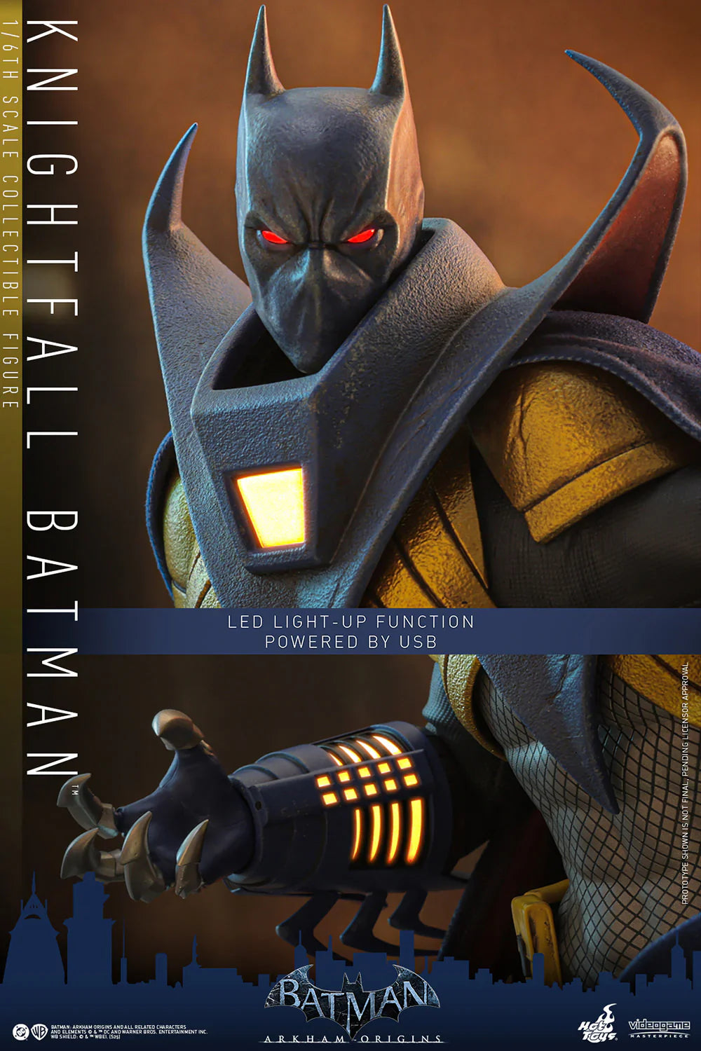 Hot Toys Video Game Masterpiece Series: DC Batman Arkham Origins - Knightfall Batman Escala 1/6 Preventa