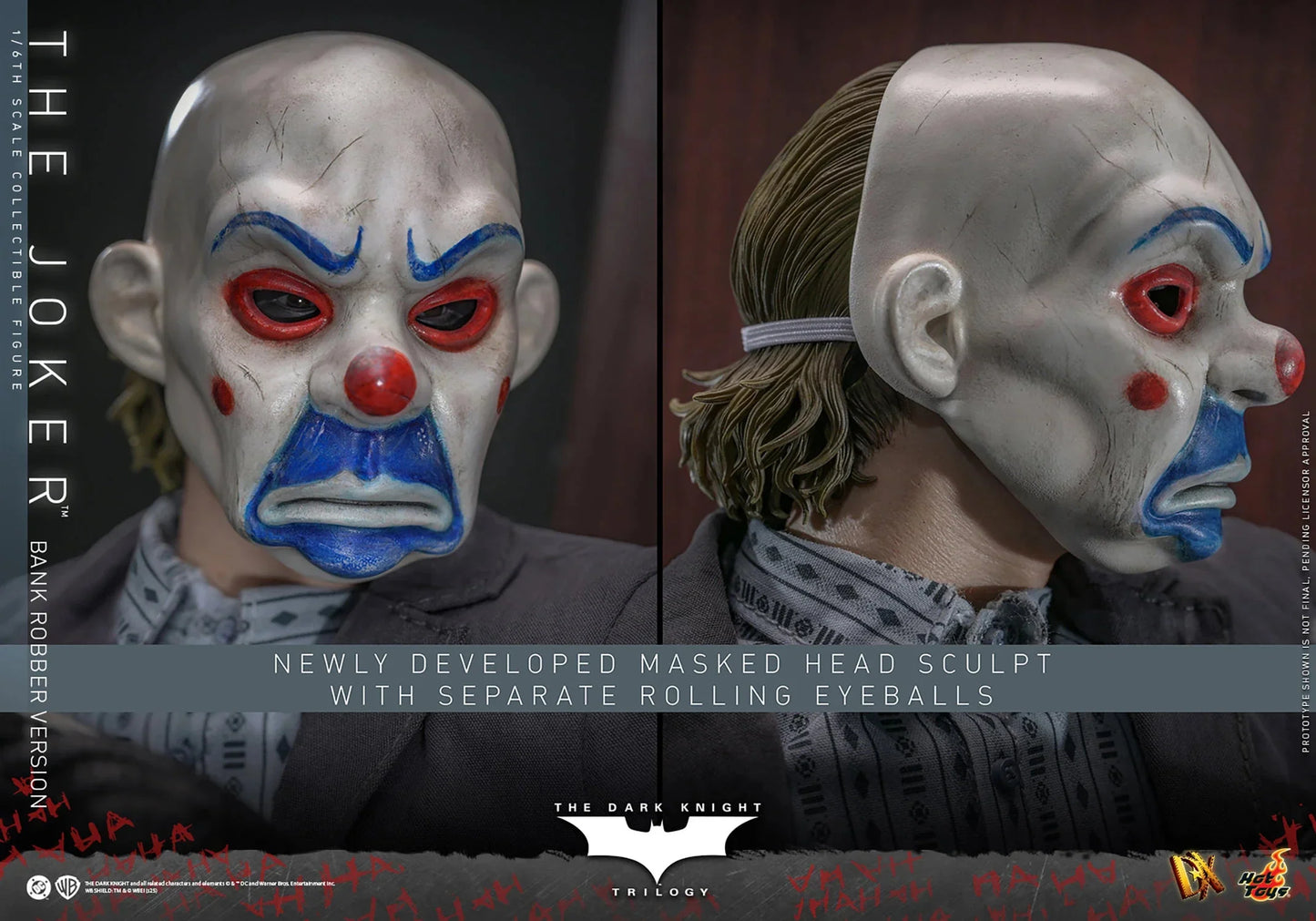 Hot Toys DX Series: DC The Dark Knight Trilogy - The Joker Bank Robber Escala 1/6 Preventa