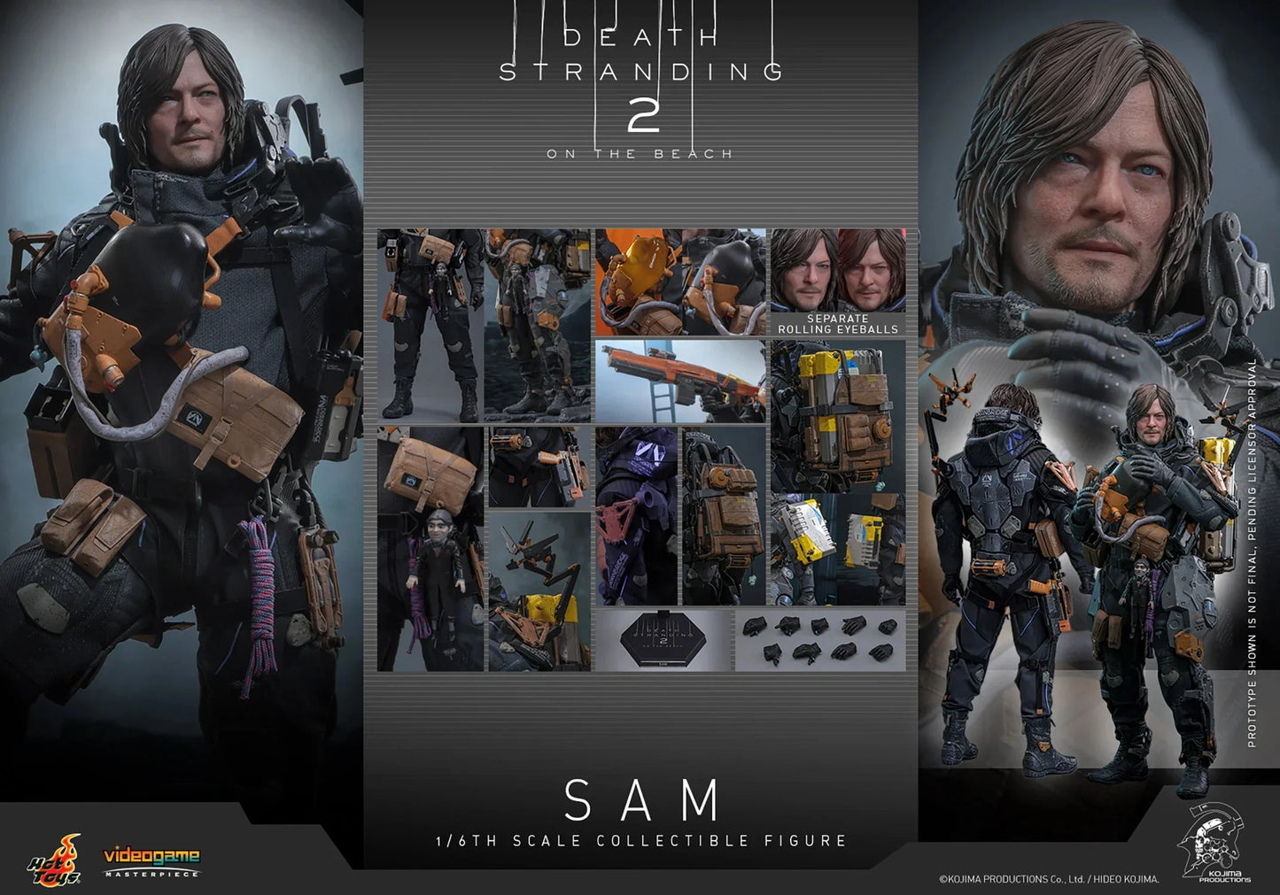 Hot Toys Video Game Masterpiece Series: Death Stranding 2 On the Beach - Sam Escala 1/6 Preventa