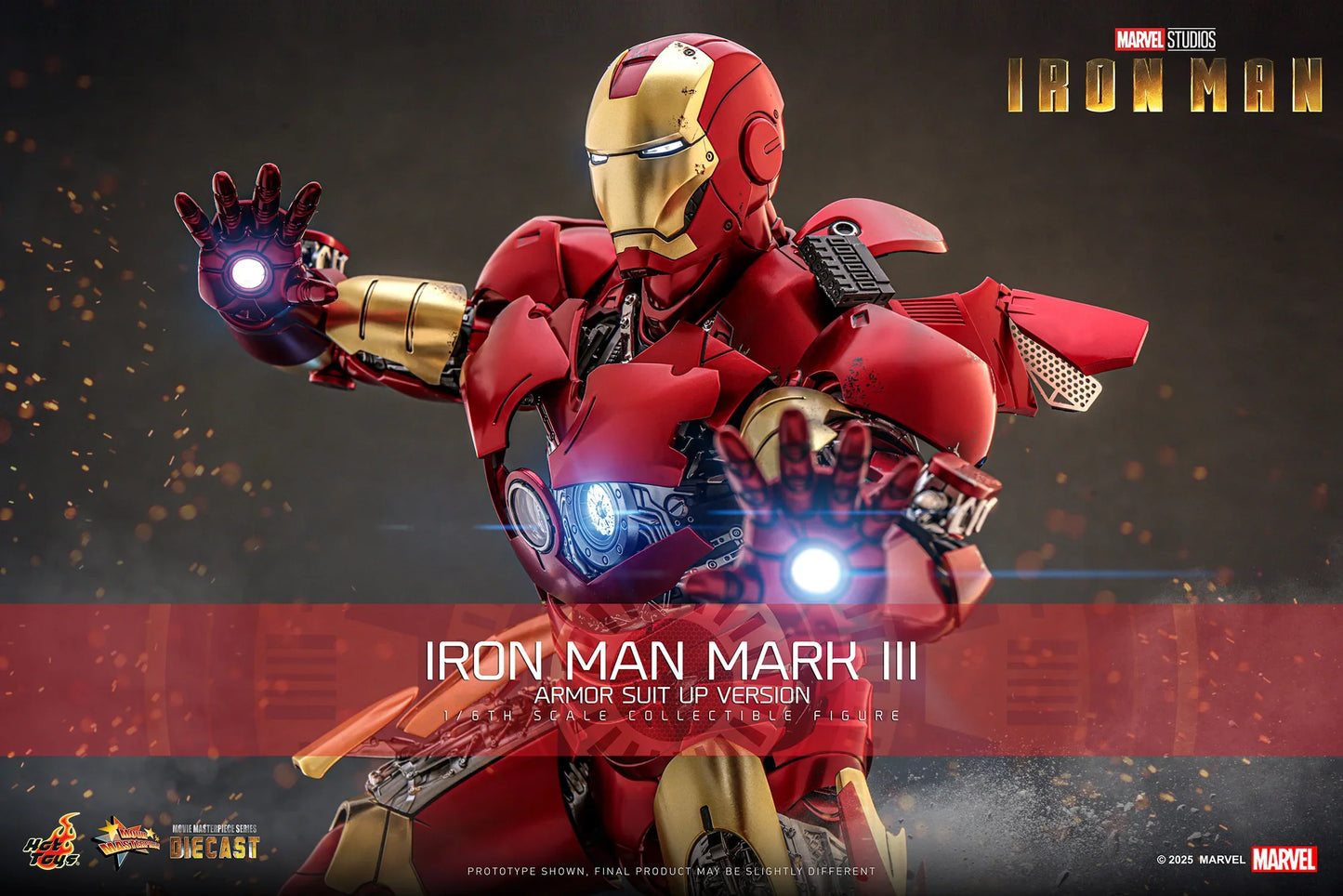 Hot Toys Movie Masterpiece Series Diecast: Marvel Iron Man - Iron Man Mark III Escala 1/6 Preventa