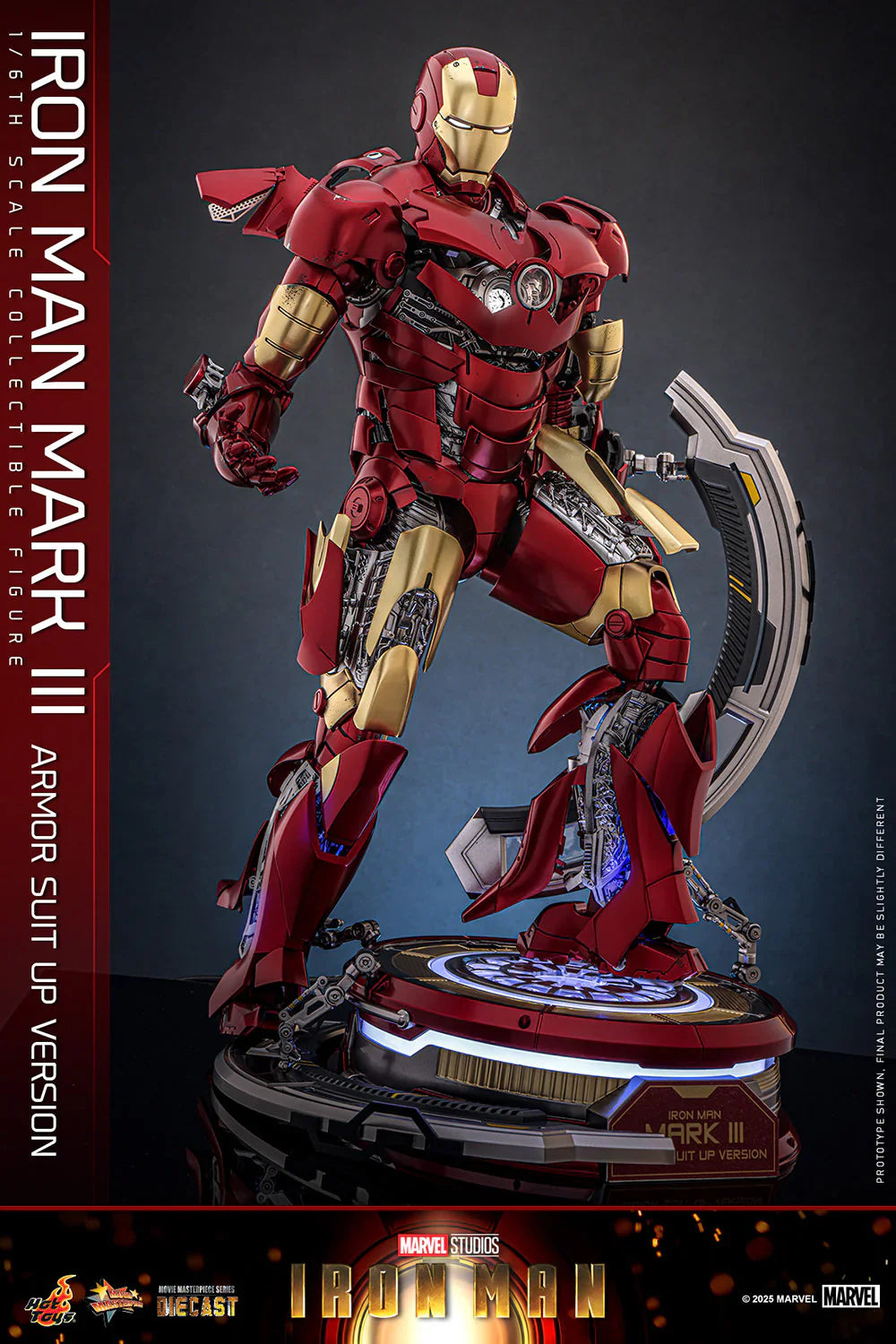 Hot Toys Movie Masterpiece Series Diecast: Marvel Iron Man - Iron Man Mark III Escala 1/6 Preventa