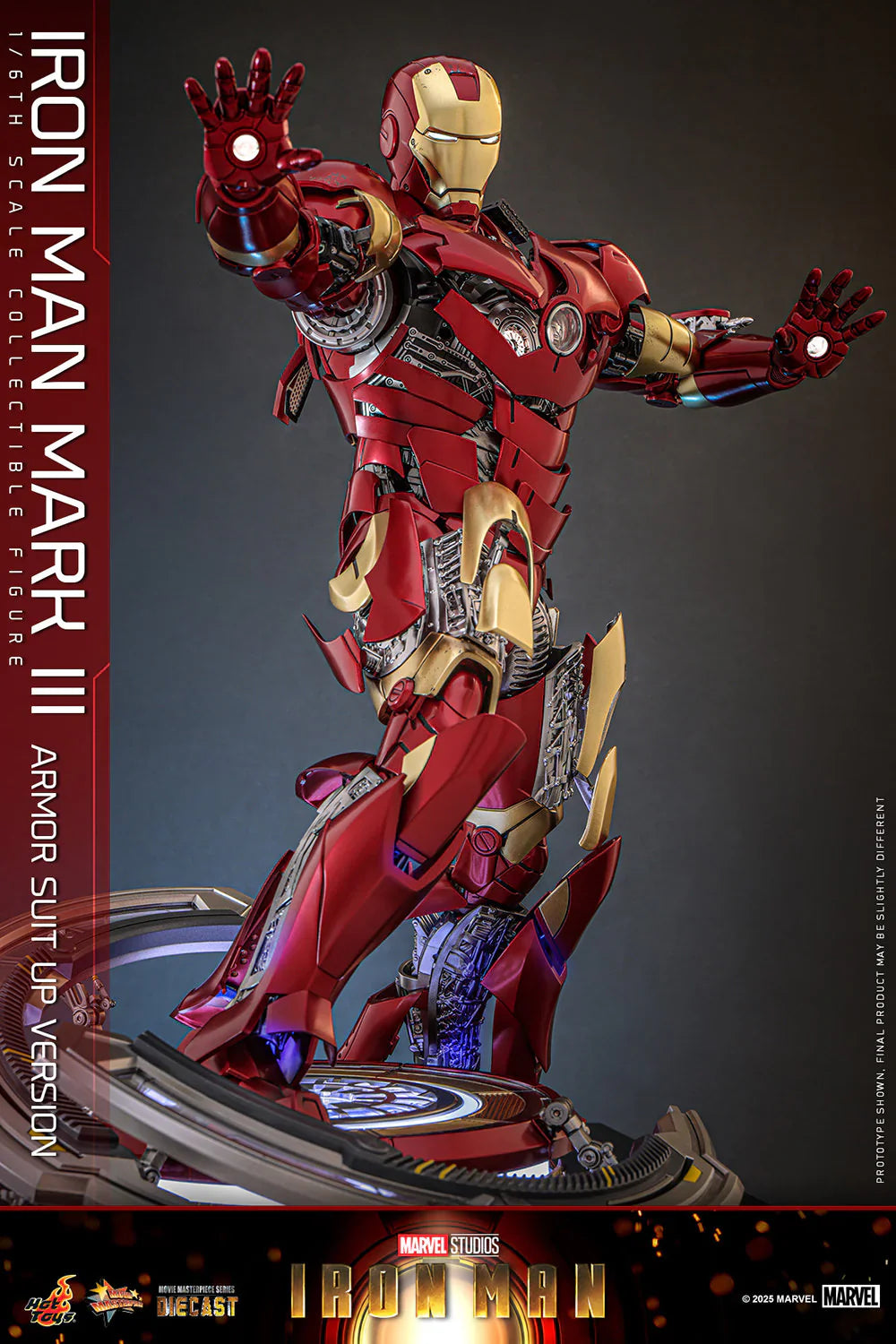 Hot Toys Movie Masterpiece Series Diecast: Marvel Iron Man - Iron Man Mark III Escala 1/6 Preventa