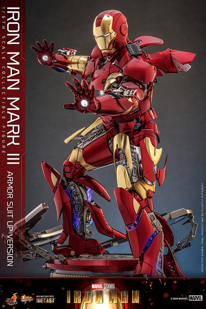 Hot Toys Movie Masterpiece Series Diecast: Marvel Iron Man - Iron Man Mark III Escala 1/6 Preventa