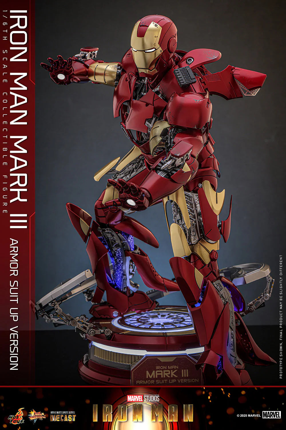 Hot Toys Movie Masterpiece Series Diecast: Marvel Iron Man - Iron Man Mark III Escala 1/6 Preventa