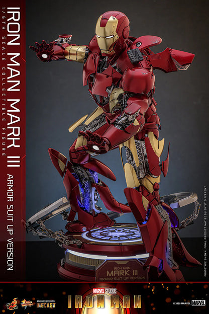 Hot Toys Movie Masterpiece Series Diecast: Marvel Iron Man - Iron Man Mark III Escala 1/6 Preventa