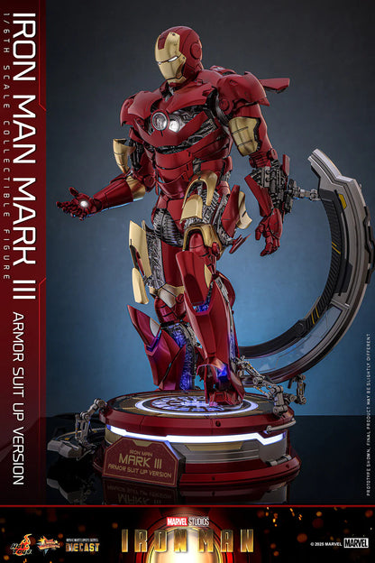 Hot Toys Movie Masterpiece Series Diecast: Marvel Iron Man - Iron Man Mark III Escala 1/6 Preventa