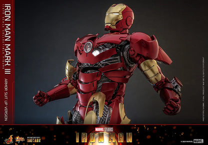 Hot Toys Movie Masterpiece Series Diecast: Marvel Iron Man - Iron Man Mark III Escala 1/6 Preventa