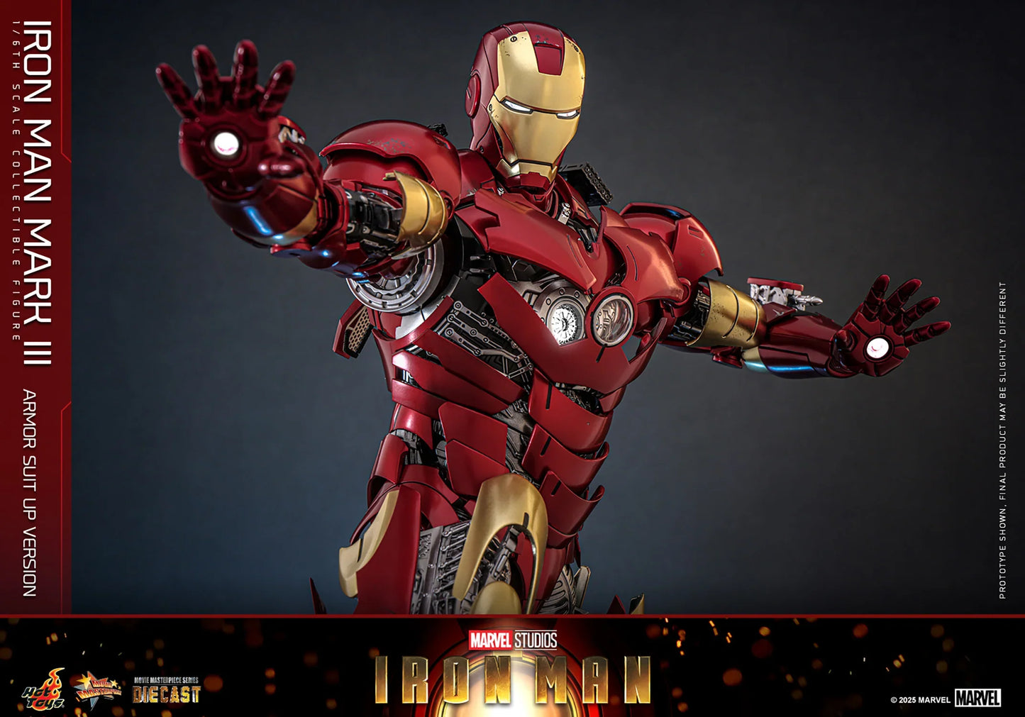 Hot Toys Movie Masterpiece Series Diecast: Marvel Iron Man - Iron Man Mark III Escala 1/6 Preventa