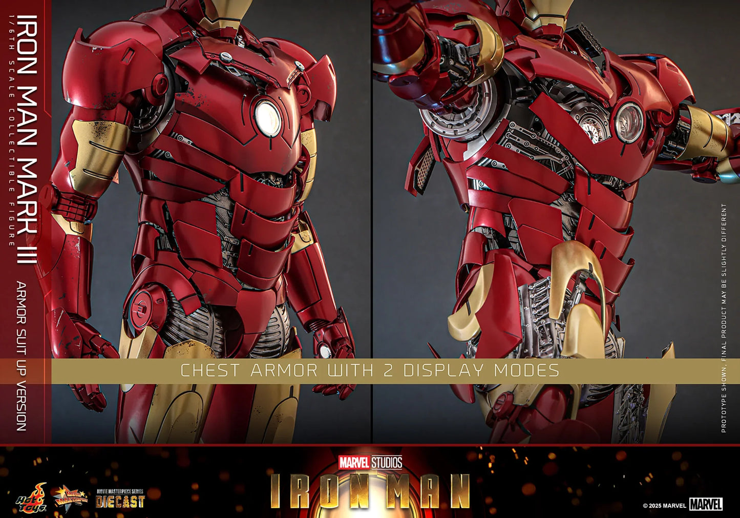 Hot Toys Movie Masterpiece Series Diecast: Marvel Iron Man - Iron Man Mark III Escala 1/6 Preventa