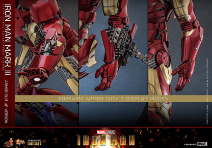 Hot Toys Movie Masterpiece Series Diecast: Marvel Iron Man - Iron Man Mark III Escala 1/6 Preventa