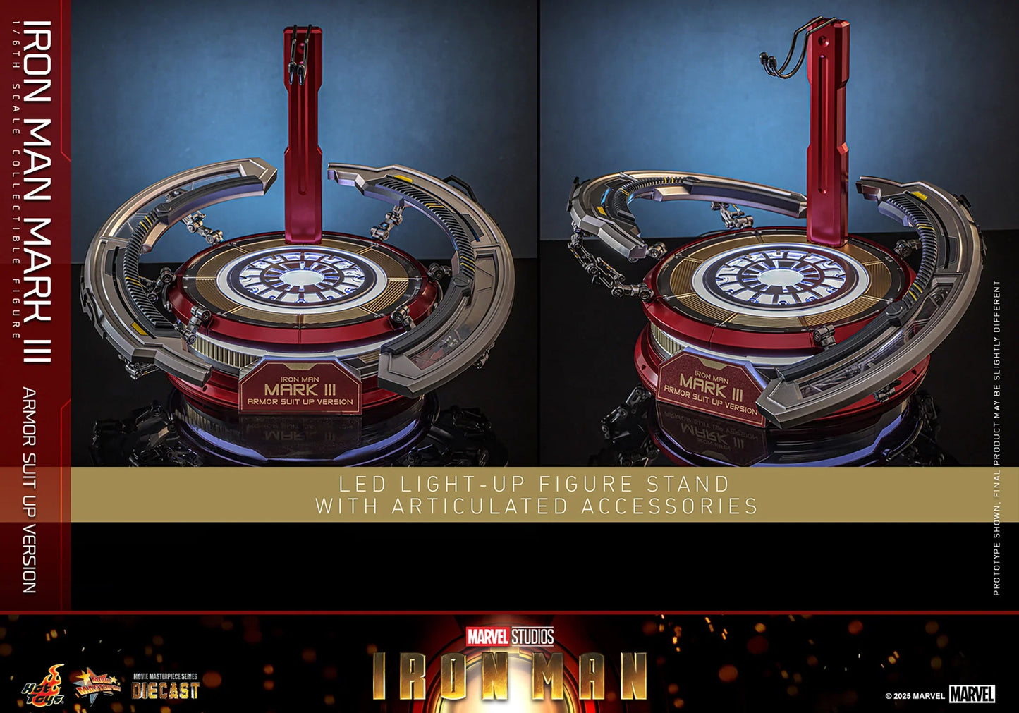 Hot Toys Movie Masterpiece Series Diecast: Marvel Iron Man - Iron Man Mark III Escala 1/6 Preventa