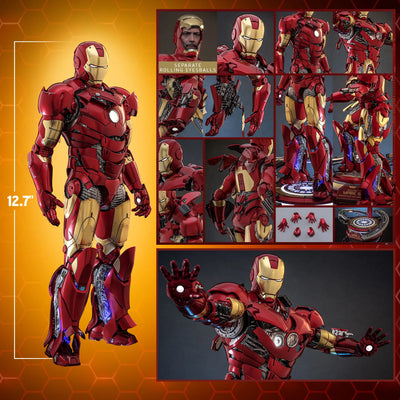 Hot Toys Movie Masterpiece Series Diecast: Marvel Iron Man - Iron Man Mark III Escala 1/6 Preventa