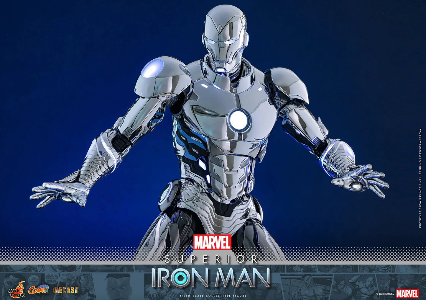 Hot Toys Movie Masterpiece Series Diecast: Marvel Comics - Superior Iron Man Escala 1/6 Preventa
