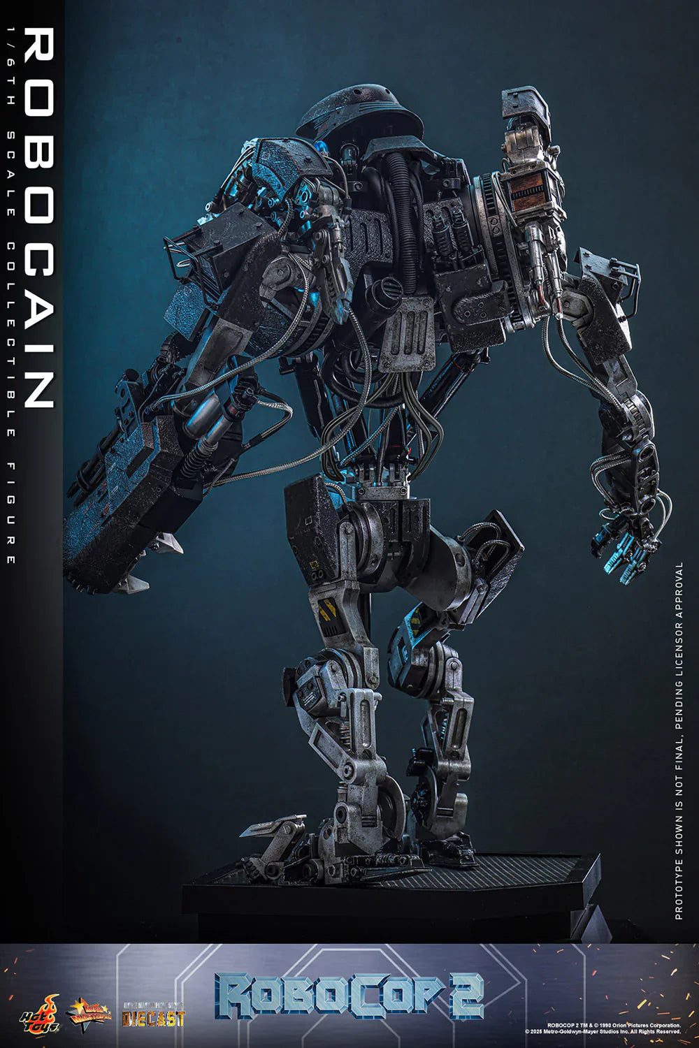Hot Toys Movie Masterpiece Series Diecast: RoboCop - RoboCain Escala 1/6 Preventa