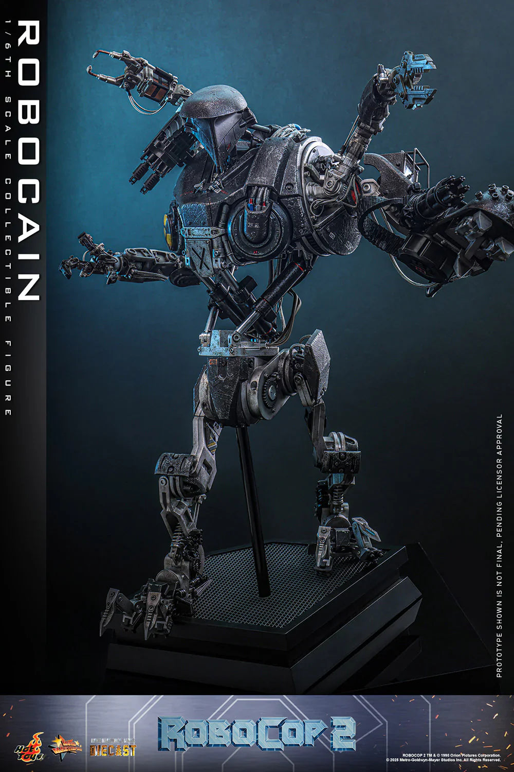 Hot Toys Movie Masterpiece Series Diecast: RoboCop - RoboCain Escala 1/6 Preventa