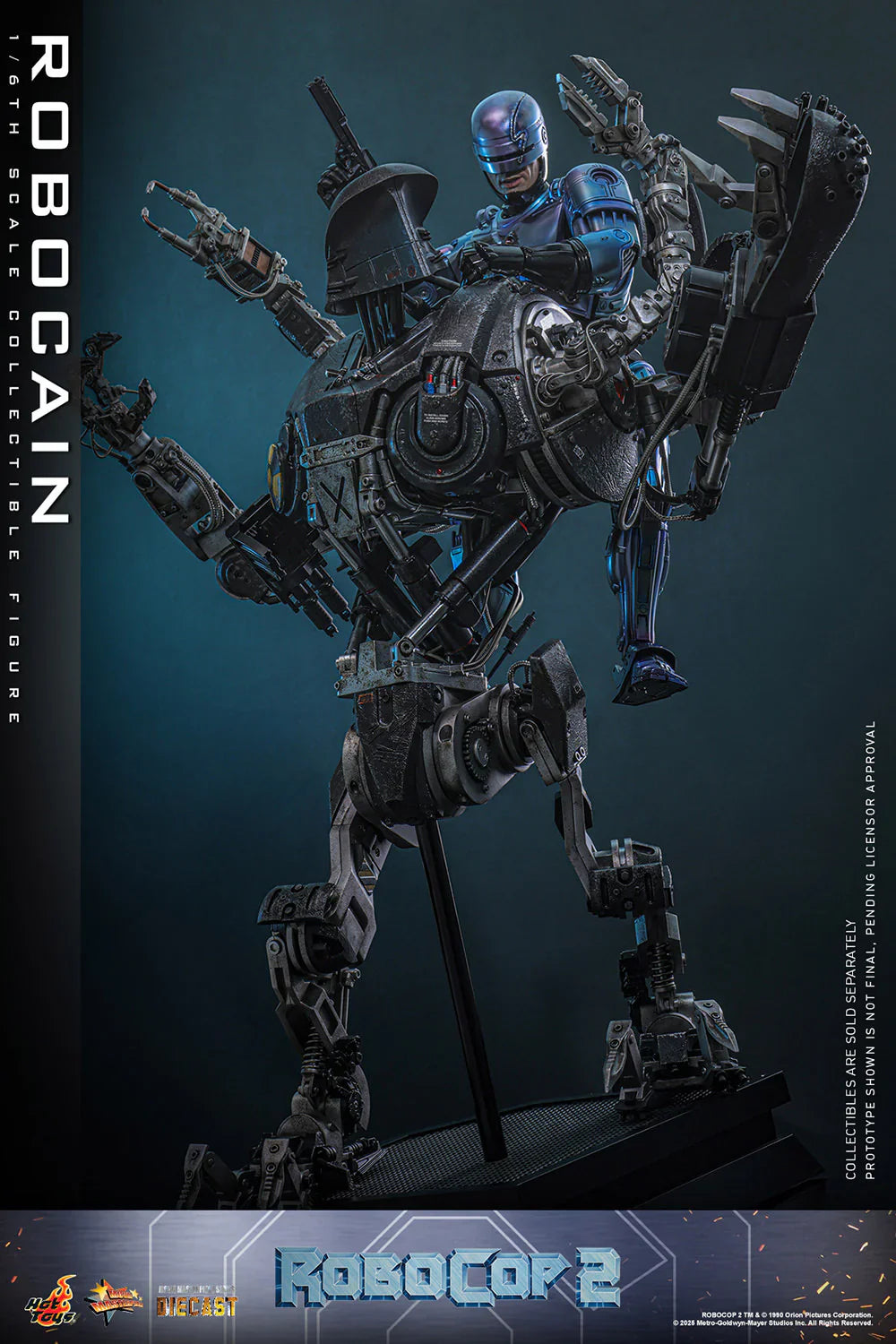 Hot Toys Movie Masterpiece Series Diecast: RoboCop - RoboCain Escala 1/6 Preventa