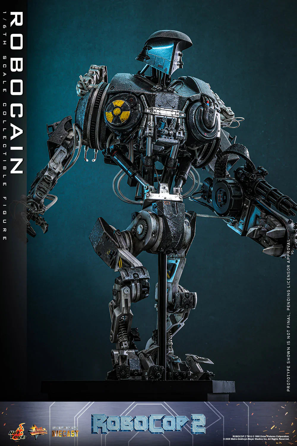 Hot Toys Movie Masterpiece Series Diecast: RoboCop - RoboCain Escala 1/6 Preventa