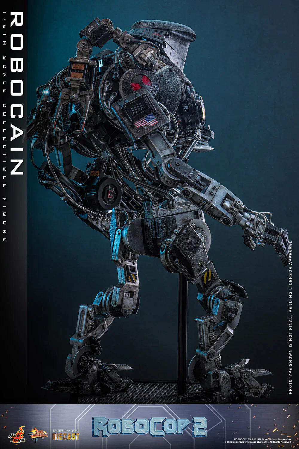 Hot Toys Movie Masterpiece Series Diecast: RoboCop - RoboCain Escala 1/6 Preventa