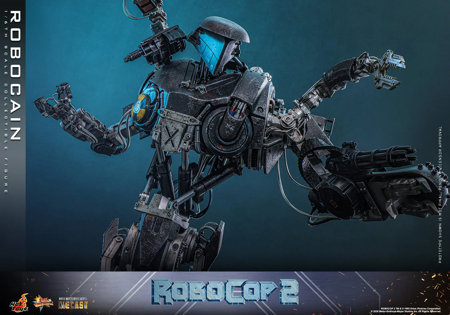 Hot Toys Movie Masterpiece Series Diecast: RoboCop - RoboCain Escala 1/6 Preventa
