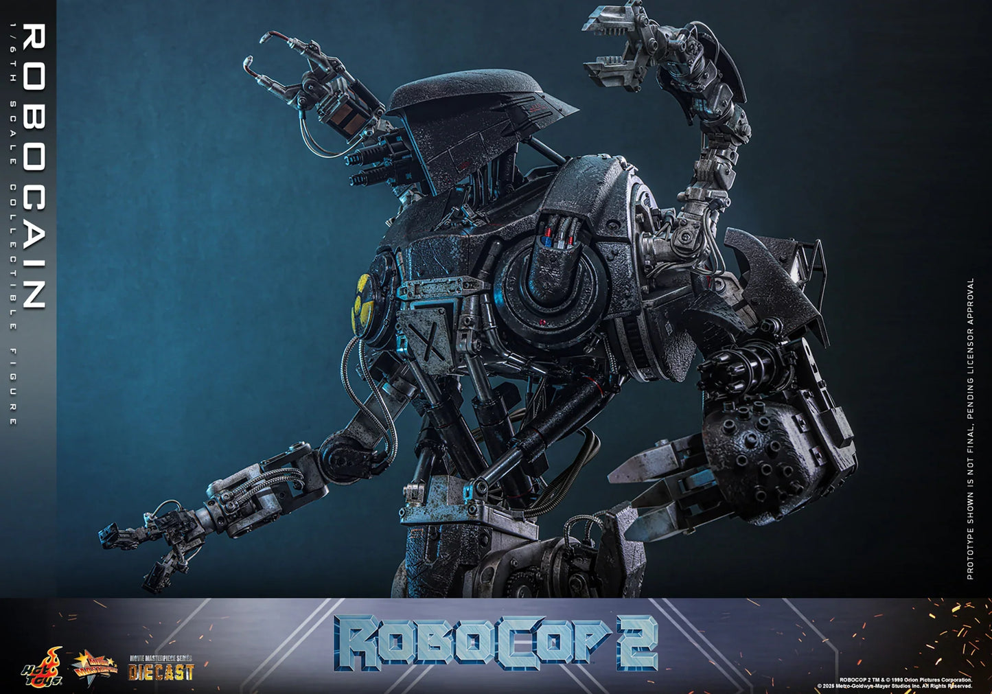 Hot Toys Movie Masterpiece Series Diecast: RoboCop - RoboCain Escala 1/6 Preventa