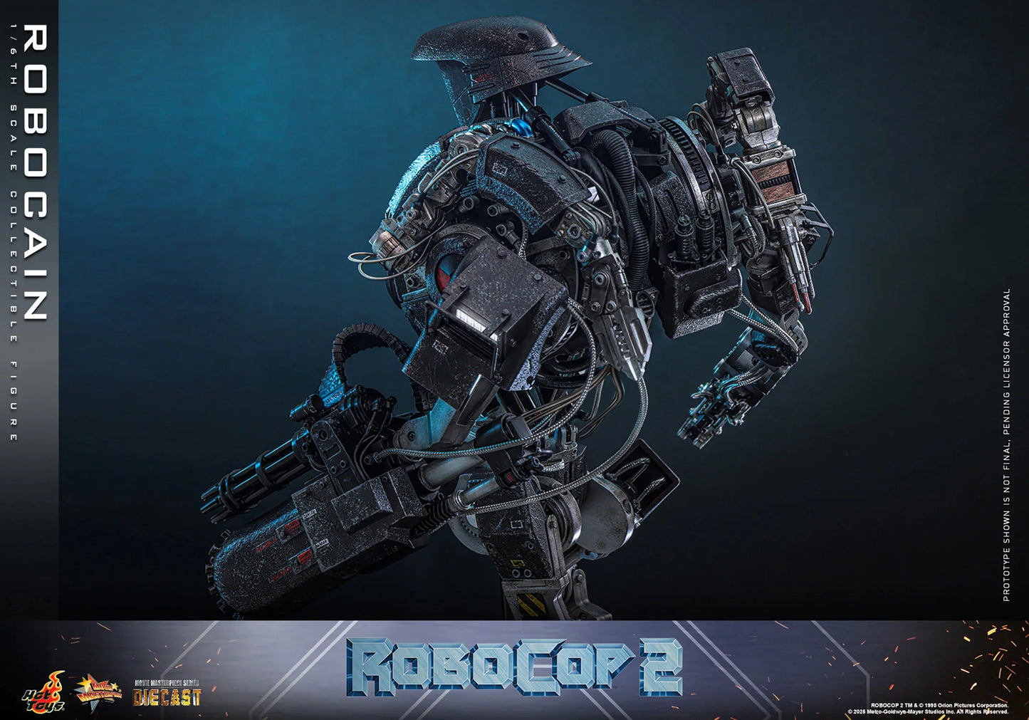 Hot Toys Movie Masterpiece Series Diecast: RoboCop - RoboCain Escala 1/6 Preventa