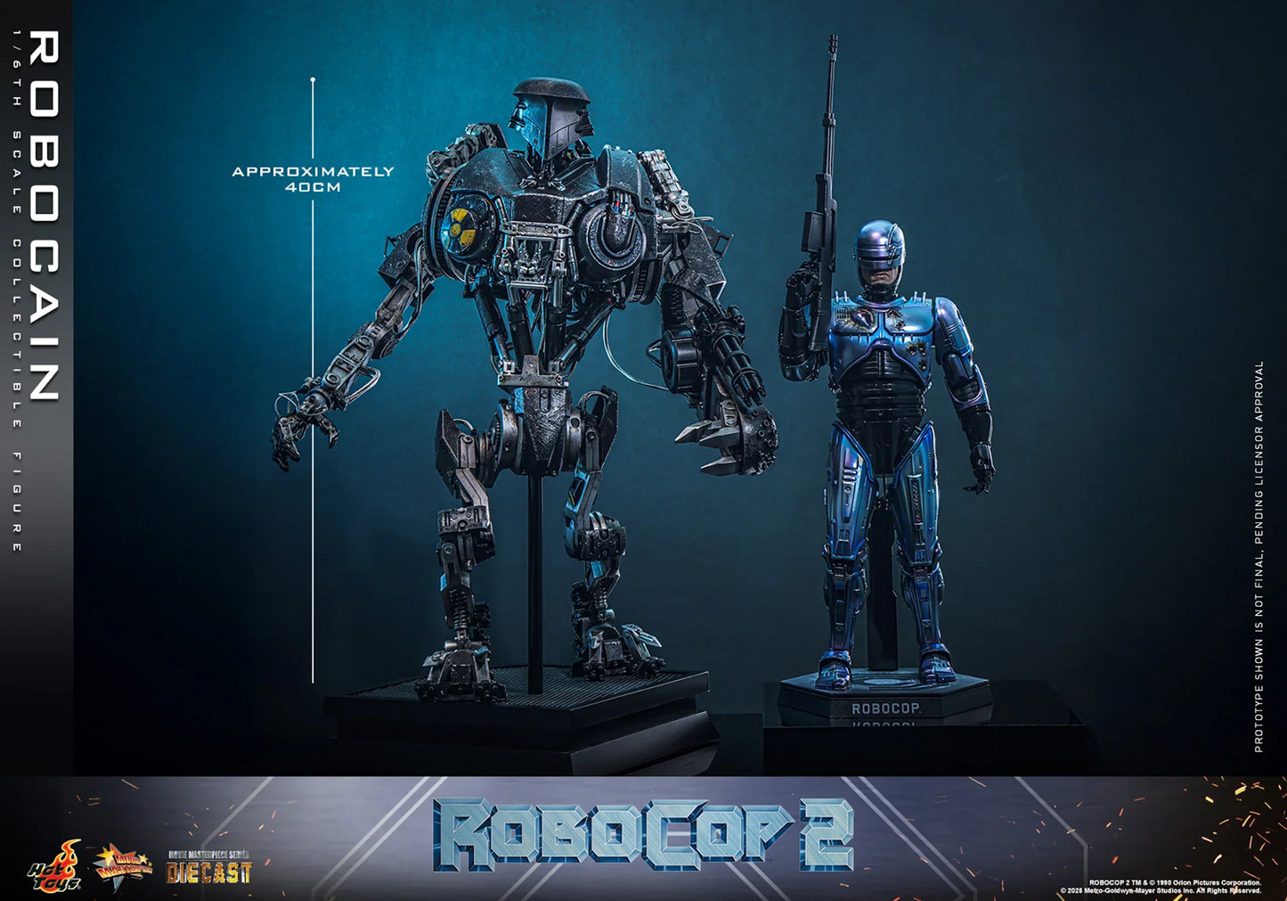 Hot Toys Movie Masterpiece Series Diecast: RoboCop - RoboCain Escala 1/6 Preventa