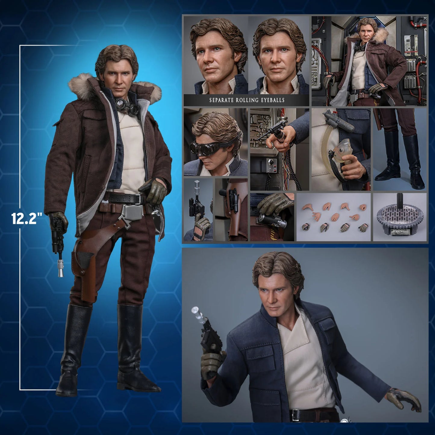 Hot Toys Movie Masterpiece Series: Star Wars The Empire Strikes Back - Han Solo Escala 1/6 Preventa