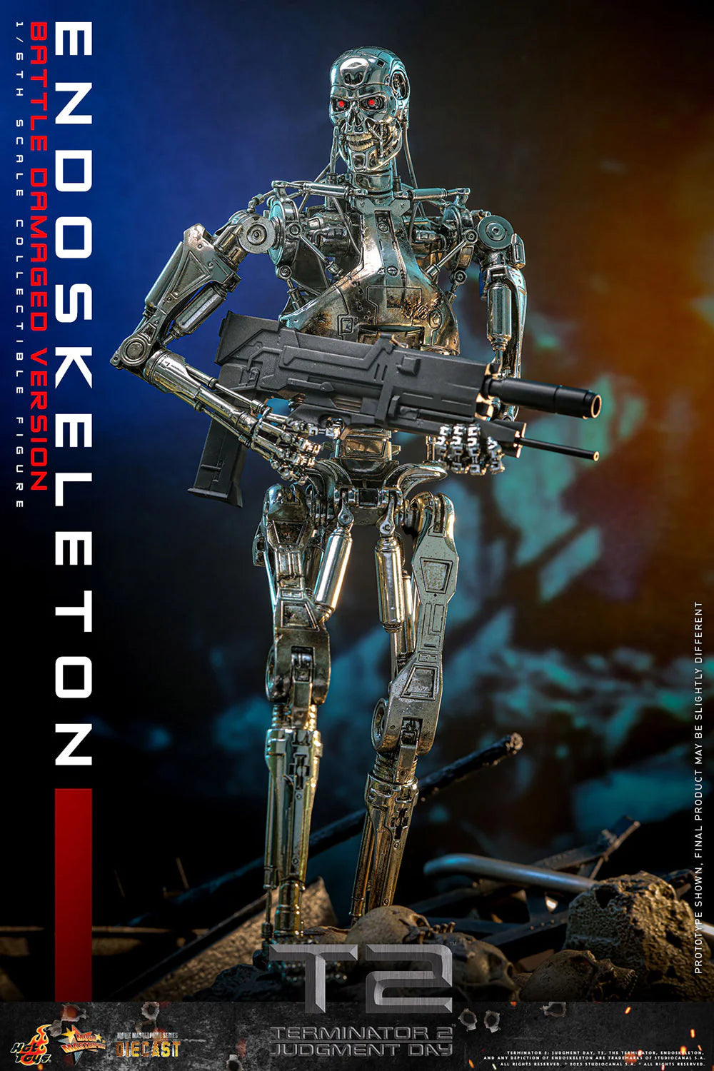 Hot Toys Movie Masterpiece Series: Terminator 2 El Juicio Final - Endoskeleton Escala 1/6 Preventa